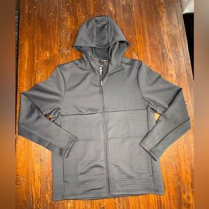 Spyder Active Mens Full Zip Hoodie Jacket Charcoal Gray ProW-B Jacket Size M